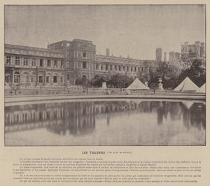 La Commune de Paris, Les Tuileries, Vue prise du Jardin - French Photographer