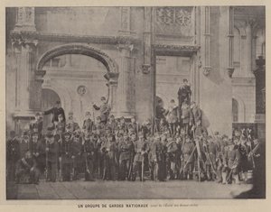 La Commune de Paris, Un Groupe De Gardes Nationaux, cour de l