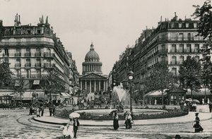 La Rue Soufflot et le Panthéon (photogravure) - French Photographer