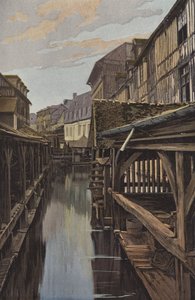 Louviers, Lavoir et maisons en bois