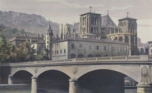 Lyon, Archevêché, Cathédrale Saint-Jean et coteau de Fourvière - French Photographer