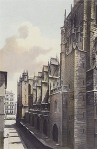Lyon, Église Saint-Nizier, Façade latérale Nord - French Photographer