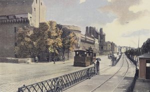 Nantes, Le Château, Vue prise du quai Port-Maillard