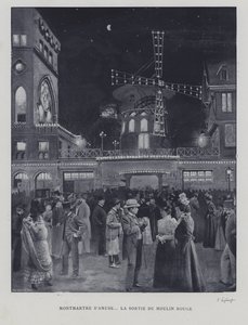 Devant le Moulin Rouge, Montmartre, Paris - French Photographer