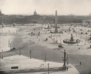Paris : Vue sud à travers la Place de la Concorde - French Photographer