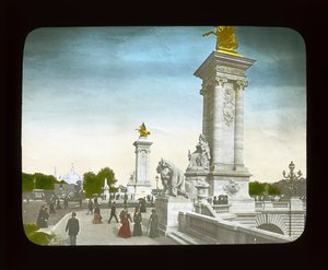 Exposition de Paris : Pont Alexandre III, 1900