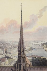 Paris, Flèche de Notre-Dame, Vue prise de la Tour Sud
