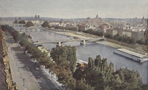 Paris, La Seine, Vue prise du Pavillon de Flore
