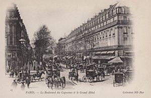 Paris, Le Boulevard des Capucines, Le Grand Hôtel