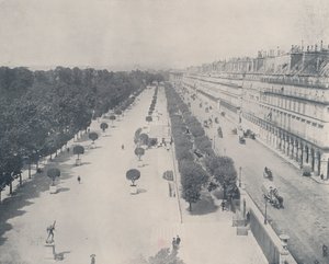 Paris : Rue de Rivoli et Terrasse du Jardin des Tuileries (photo) - French Photographer