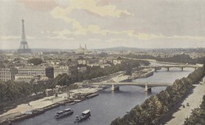Paris, Vue de la Seine, Prise du Pavillon de Flore - French Photographer
