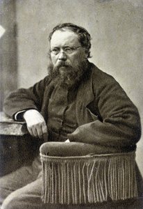 Pierre Joseph Proudhon (1809 - 1865). Théoricien socialiste français, précurseur de l