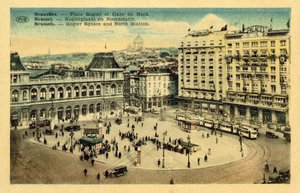 Place Rogier et Gare du Nord, Bruxelles - French Photographer
