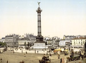 Place de la Bastille, Paris, pub. 1900 - French Photographer