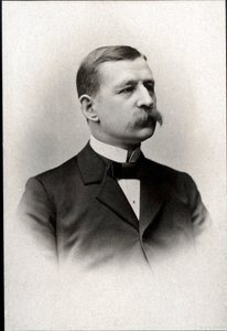 Portrait de Salomon August Andrée (1854-1897), ingénieur, physicien, aéronaute et explorateur polaire suédois - French Photographer