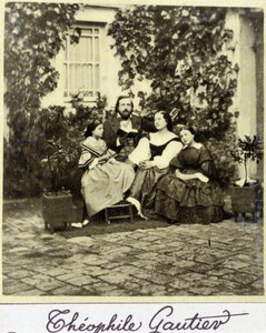 Portrait de Théophile Gautier (1811 - 1872) en famille