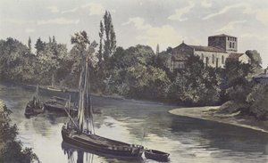 Saint-Denis-de-Piles, Église, ensemble sur les bords de l