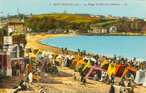 Saint-Jean-de-Luz, la plage et vue sur Ciboure - French Photographer