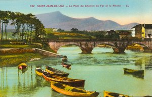 Saint-Jean-de-Luz, le pont de chemin de fer et la Rhune - French Photographer