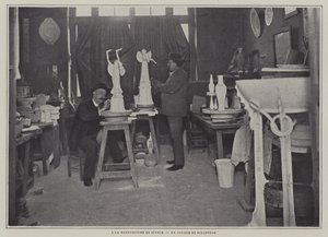 Atelier de sculpture à la manufacture de porcelaine de Sèvres, France - French Photographer