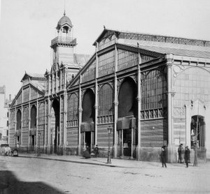Marché du Temple - photographie, fin 19e siècle - French Photographer