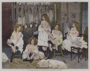 Les Sœurs Barrison aux Folies-Bergère pendant un changement de costume