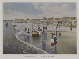 La plage à marée haute, Berck-sur-Mer, France - French Photographer