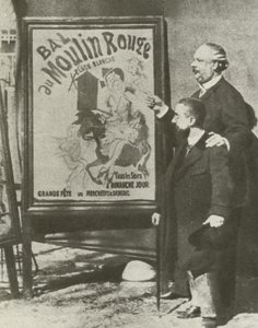 Toulouse-Lautrec avec un directeur du Moulin Rouge, Paris