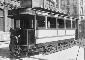 Tramway à Paris, vers 1900
