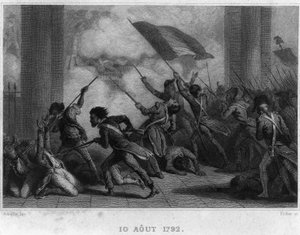 10 août 1792 (Chute de la royauté) - dans «Révolution française» par Thiers. 19e siècle - French School