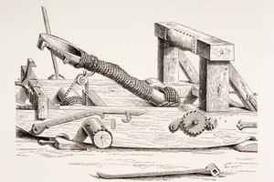 Mangonneau du XVe siècle, de Les Arts au Moyen Âge, publié en 1873 - French School