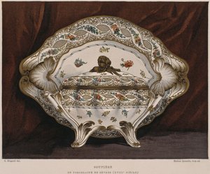 Soupière en porcelaine de Sèvres du 18ème siècle, illustration du Dictionnaire de l