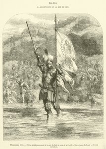 29 novembre 1513, Balboa prend possession de la mer du Sud au nom de la Castille et du royaume de León - French School