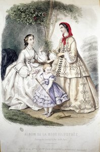 2 femmes et une fille : Mode - dans « Album de la Mode illustrée »