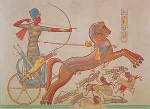 Combat de Ramsès-Miamoun contre les Khetas sur les bords de l