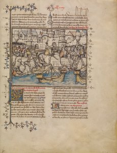 Une bataille de la guerre de Troie, vers 1390-1400