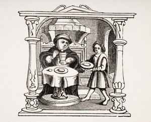 Un bourgeois mangeant son repas, d