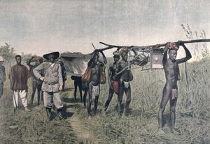 Un convoi sur la Mission Marchand en 1898, du Petit Journal, 1899 - French School