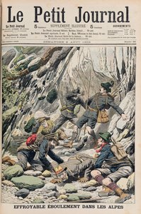Une chute de rochers horrifiante au Tyrol, illustration de 
