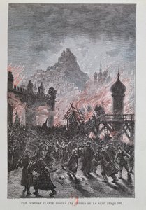 Une grande lumière dissipa les ombres, de Michel Strogoff par Jules Verne (1828-1905) 1893 - French School