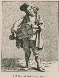 Un joueur de vielle - French School