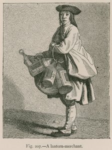 Un marchand de lanternes - French School