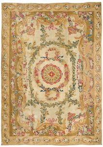 Un tapis à poils Louis XVI Aubusson, France, fin du XVIIIe siècle - French School