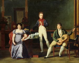 Un musicien et sa famille, possiblement Fernando Sor (1778-1839)