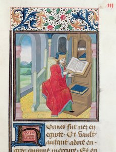 Un philosophe, possiblement Hermès Trismégiste, de Histoire des Philosophes, fin du XVe siècle - French School