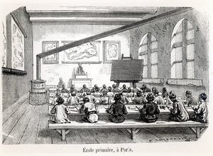 Une école primaire à Paris, de l