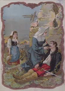 Une sœur aidant un soldat blessé pendant la guerre de 1870, 1895