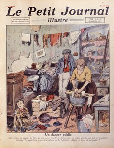 Un bidonville à Paris, illustration du Petit Journal, 30 octobre 1921