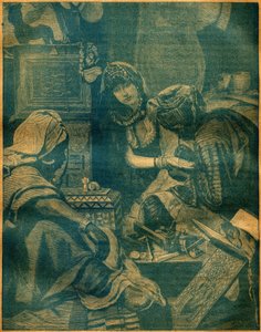 Un bazar à Lahore, Inde. Gravure dans « La Terre Illustrée » n°94 du 25 août 1892 - French School