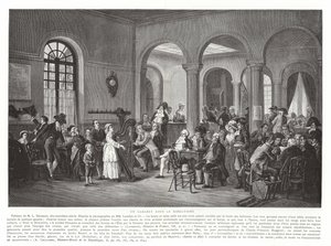 Un cabaret sous le Directoire, Révolution française, 1795-1799 - French School